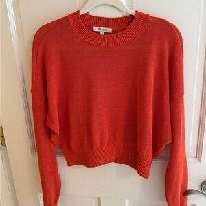 Madewell Loose Knit Sweater in Coastal Orange